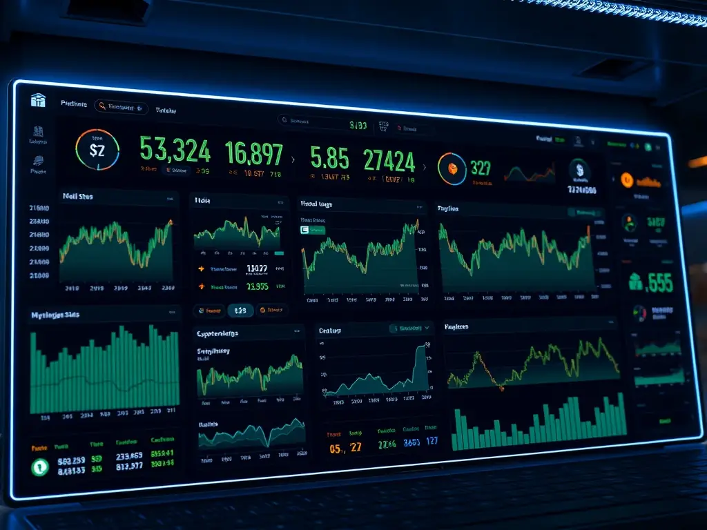 An interactive data visualization dashboard displaying key crypto metrics, illustrating CryptoQuant's ability to provide clear and actionable insights.